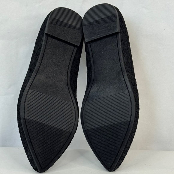 Torrid Womens Black Scallop Edge Stretch Knit Pointed Toe Flat Shoes Sz. 8 WW - Picture 11 of 11